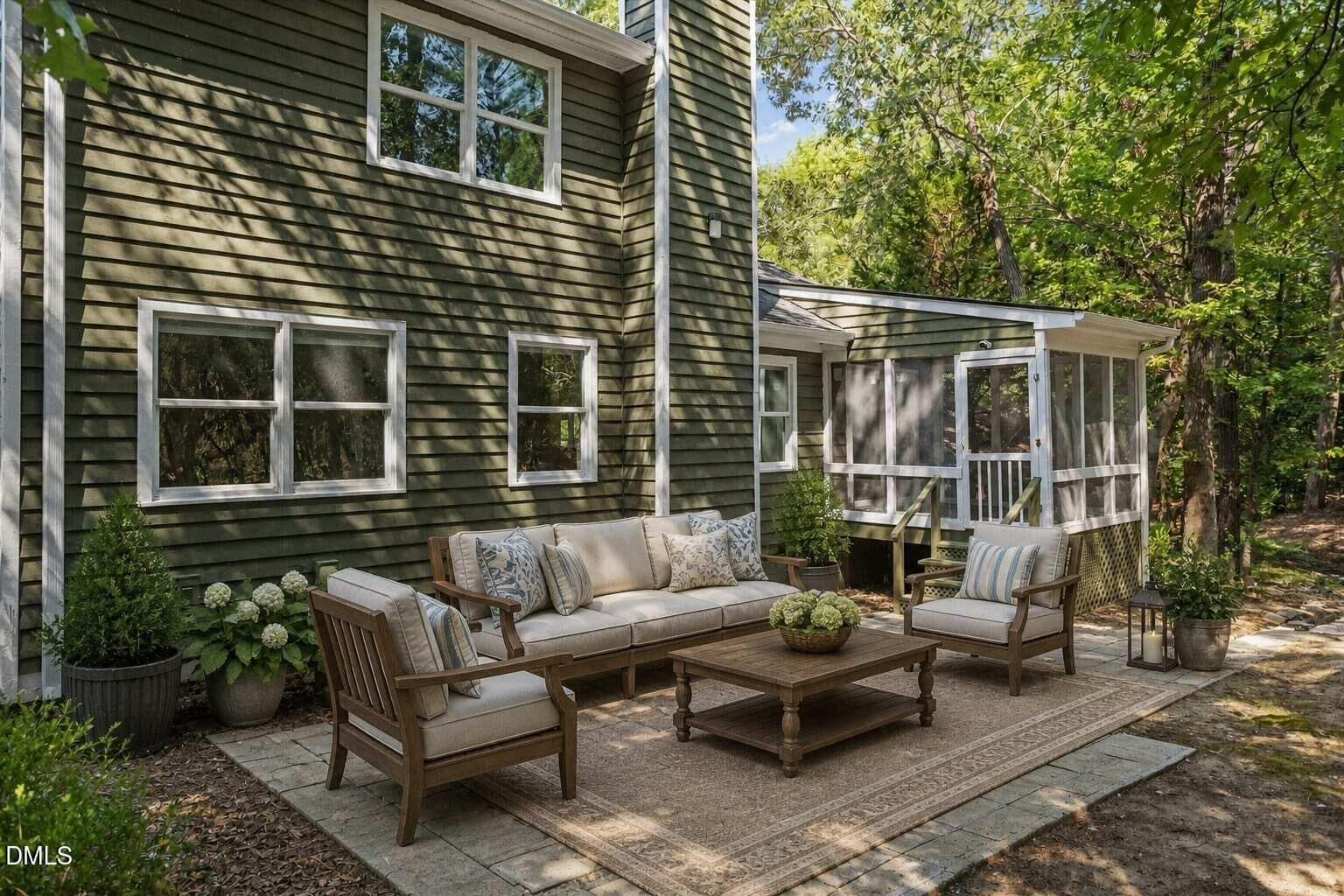 staged patio - 9 Lark Circle, Chapel Hill, NC 27517