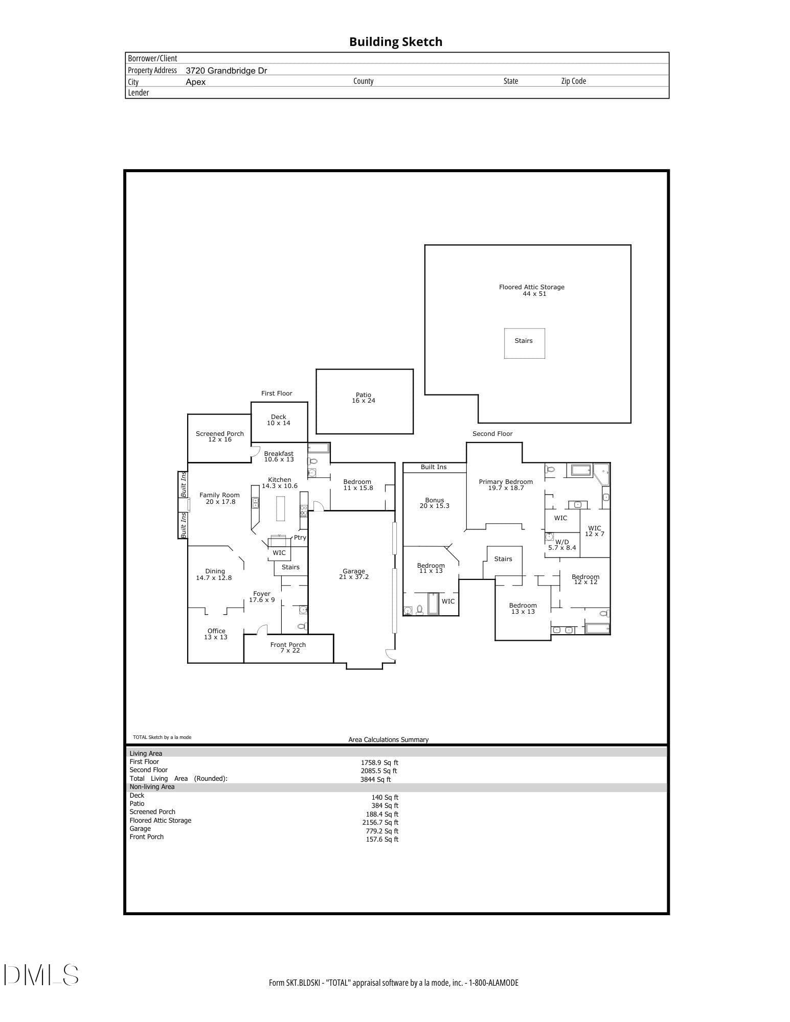 Floor Plan - 3720 Grandbridge Dr - 3720 Grandbridge Drive, Apex, NC 27539