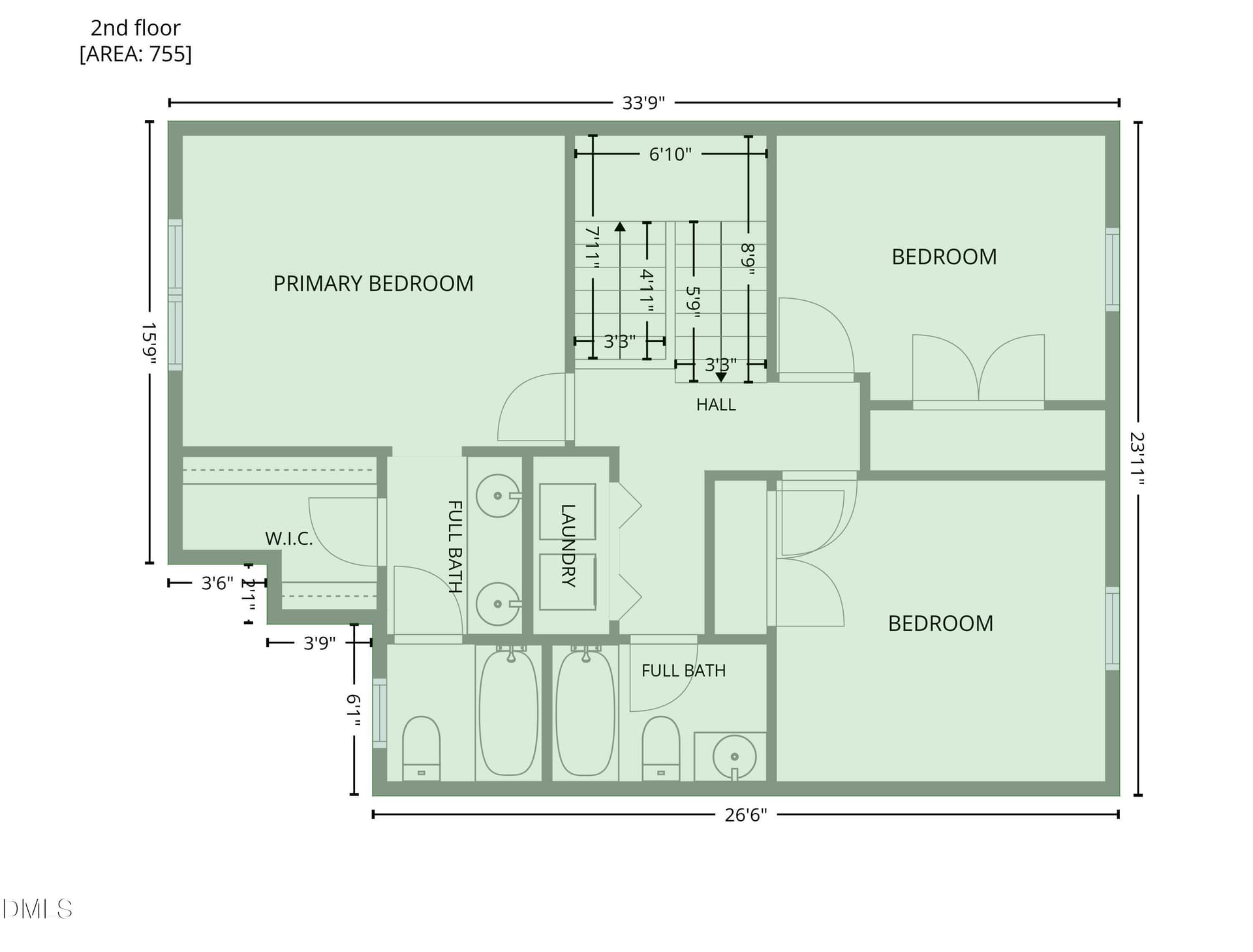 2nd_floor_5036_village_lawn_drive_raleig - 5036 Village Lawn Drive, Raleigh, NC 27613