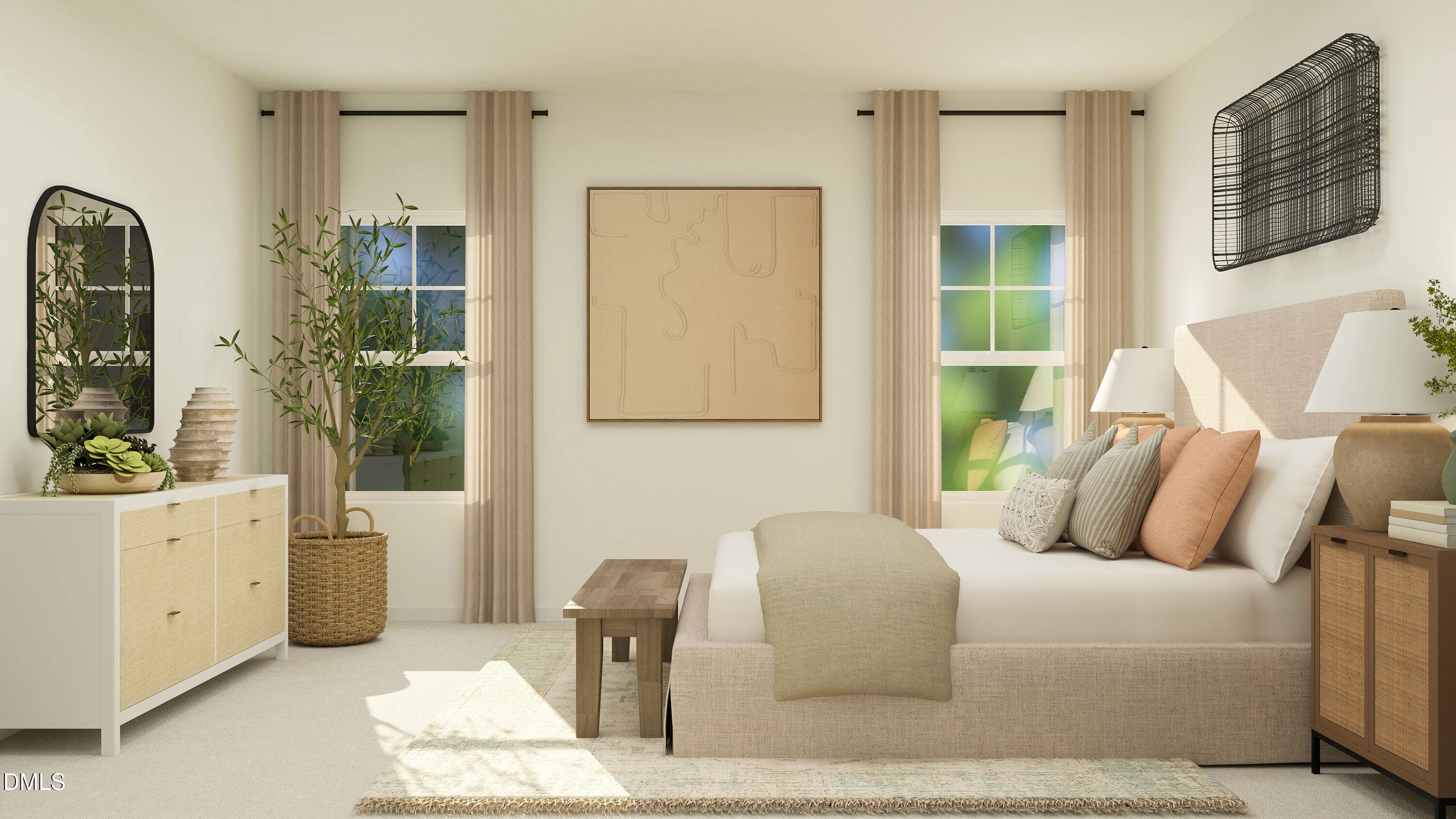 Primary Bedroom - Rendering Only - 756 Roy Adams Road, Angier, NC 27501, Angier
