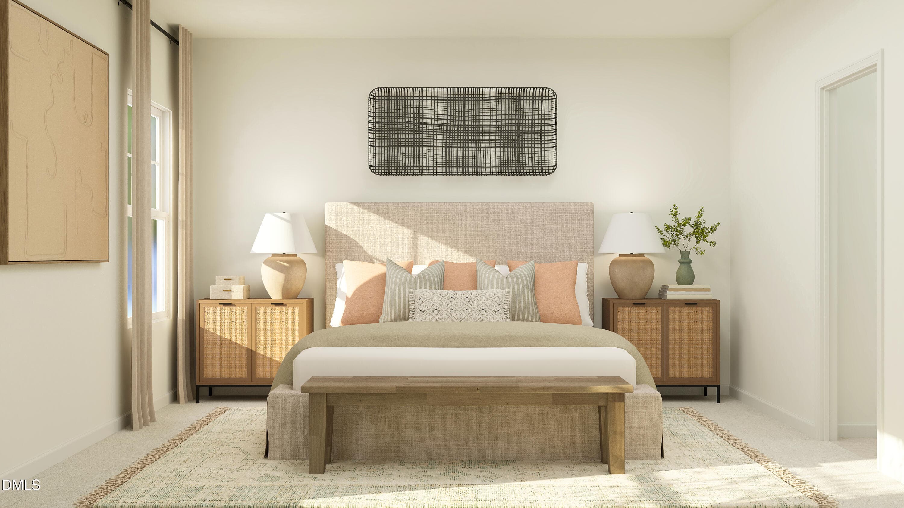 Primary Bedroom - Rendering Only - 756 Roy Adams Road, Angier, NC 27501, Angier