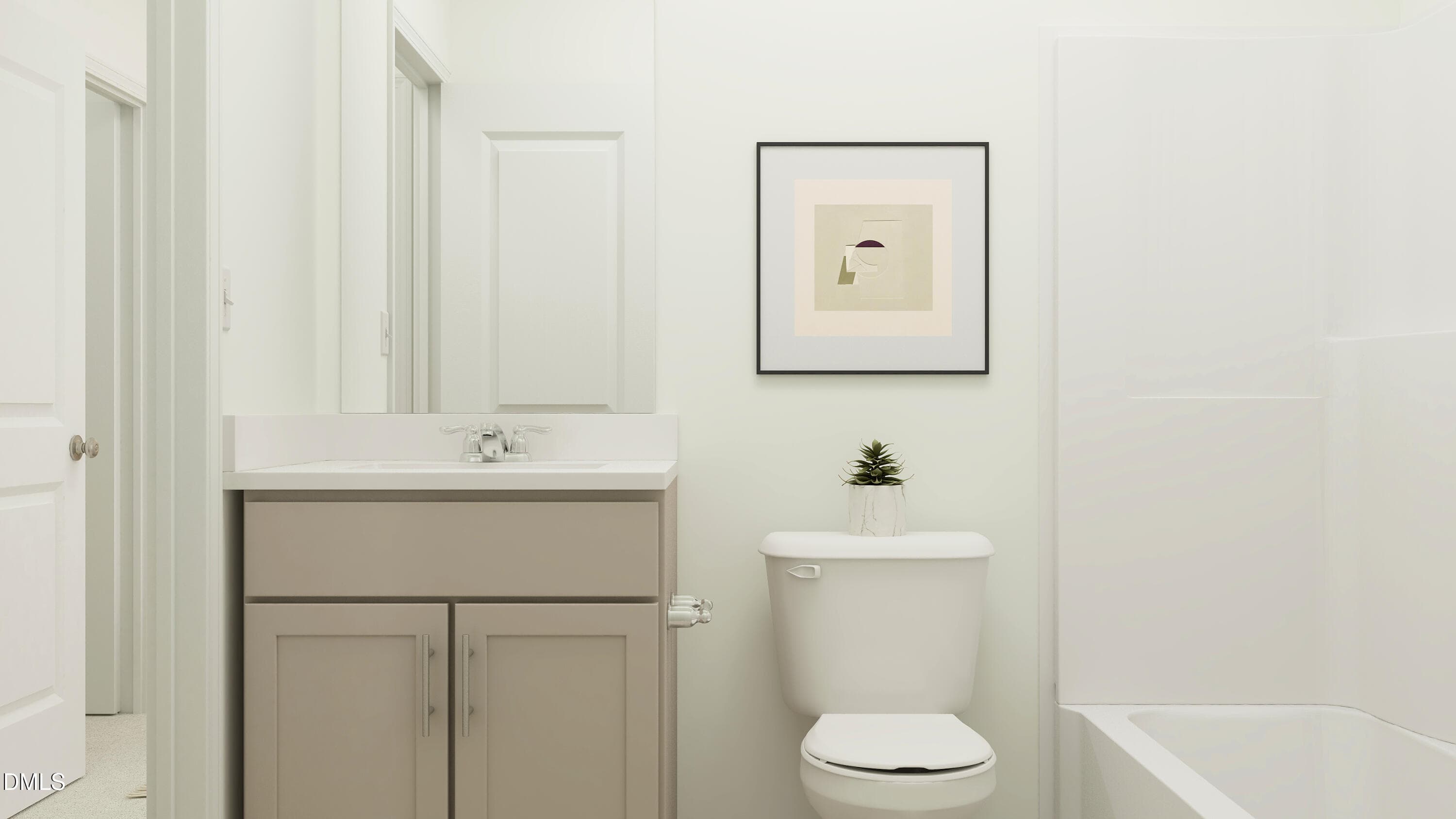 Hall Bath - Rendering Only - 756 Roy Adams Road, Angier, NC 27501, Angier