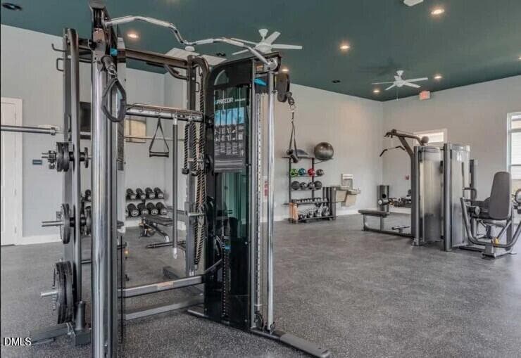 P_RAL_TEV_NHD_Gym - 1676 Lilac Garden Lane, Knightdale, NC 27545
