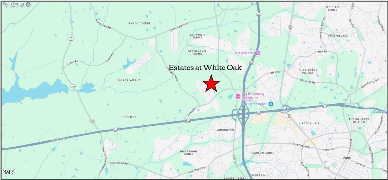 Location - 705 Ahad Court, Apex, NC 27523