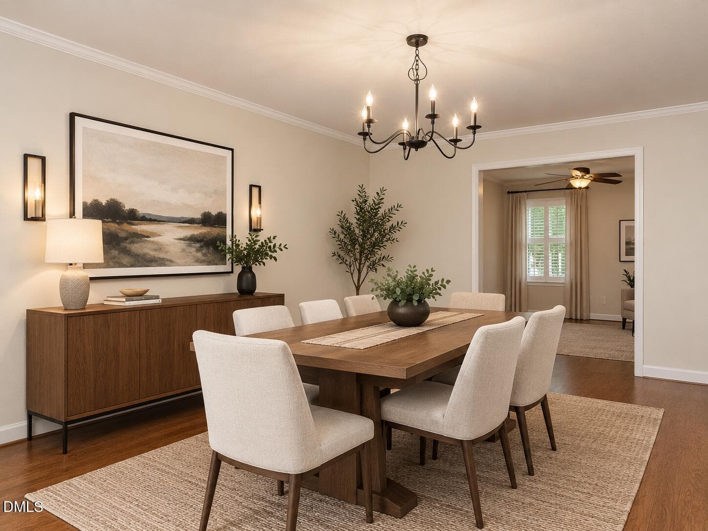 Virtually Staged Dining Room - 908 Buckingham Road, Garner, NC 27529, Garner
