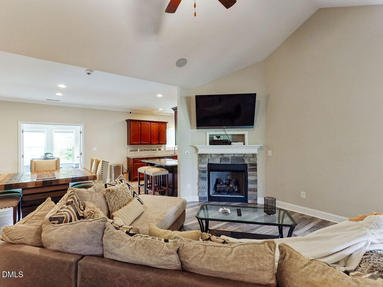 005-1280x960-family-room-with-fireplace - 249 Stock Market Drive, Broadway, NC 27505, Broadway