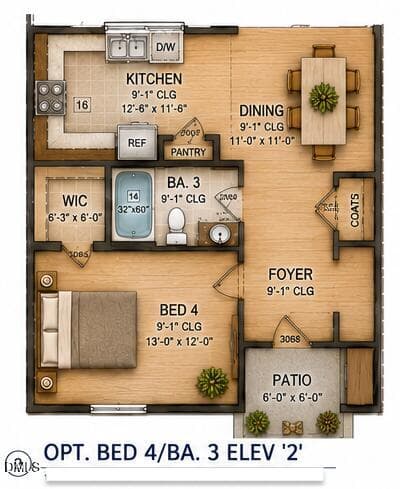 Winston OPT Bed 4 : Bath 3 - 104 Rowboat Way, Littleton, NC 27850, Littleton