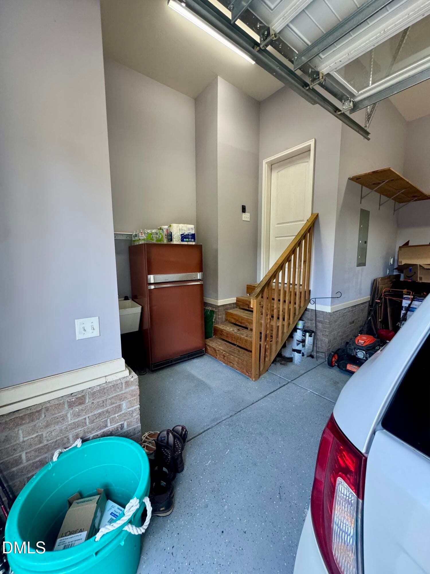 pic garage steps to house - 136 Kenneth Lane, Willow Springs, NC 27592, Willow Springs