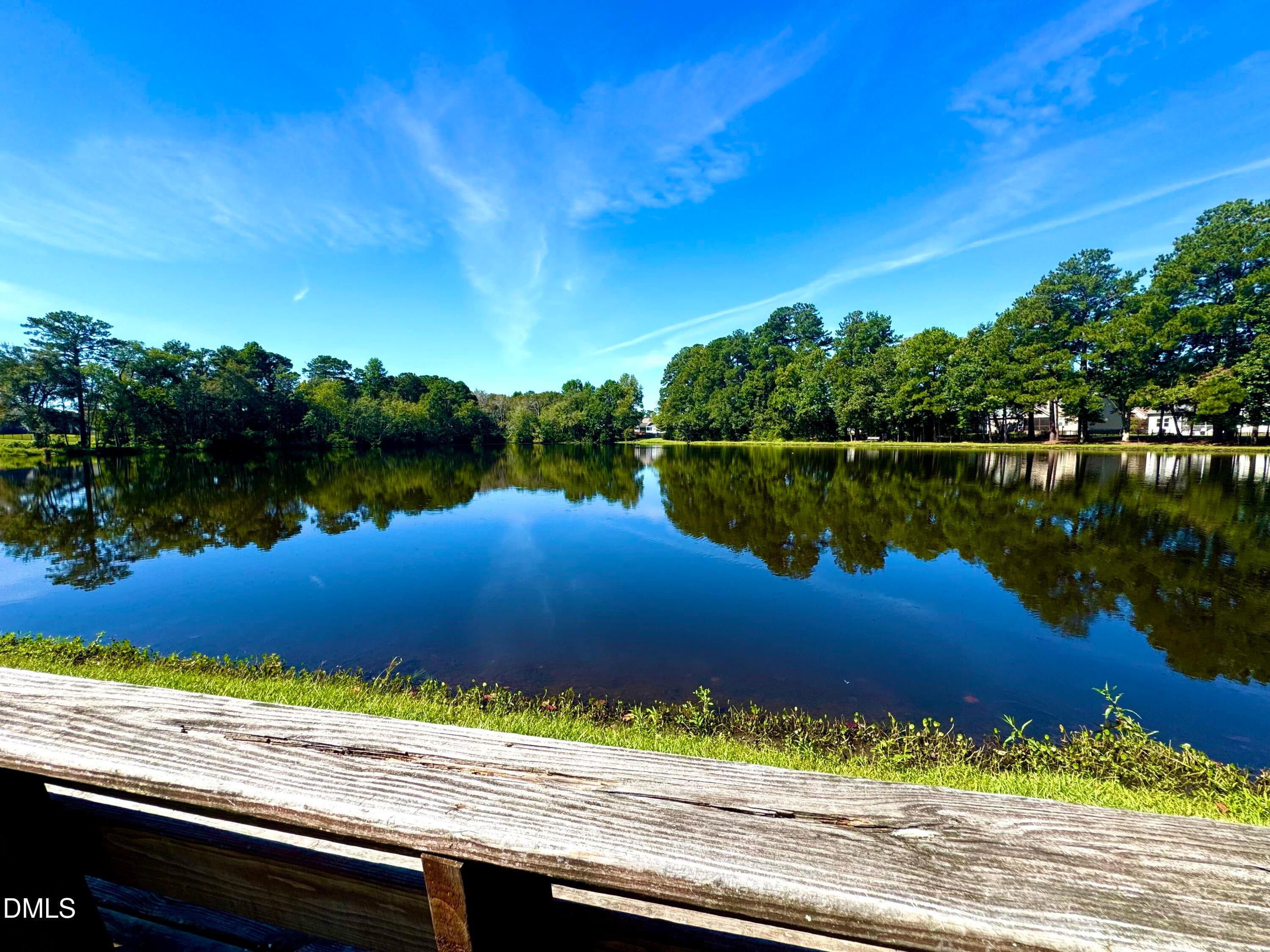 pic of lake from bench - 136 Kenneth Lane, Willow Springs, NC 27592, Willow Springs