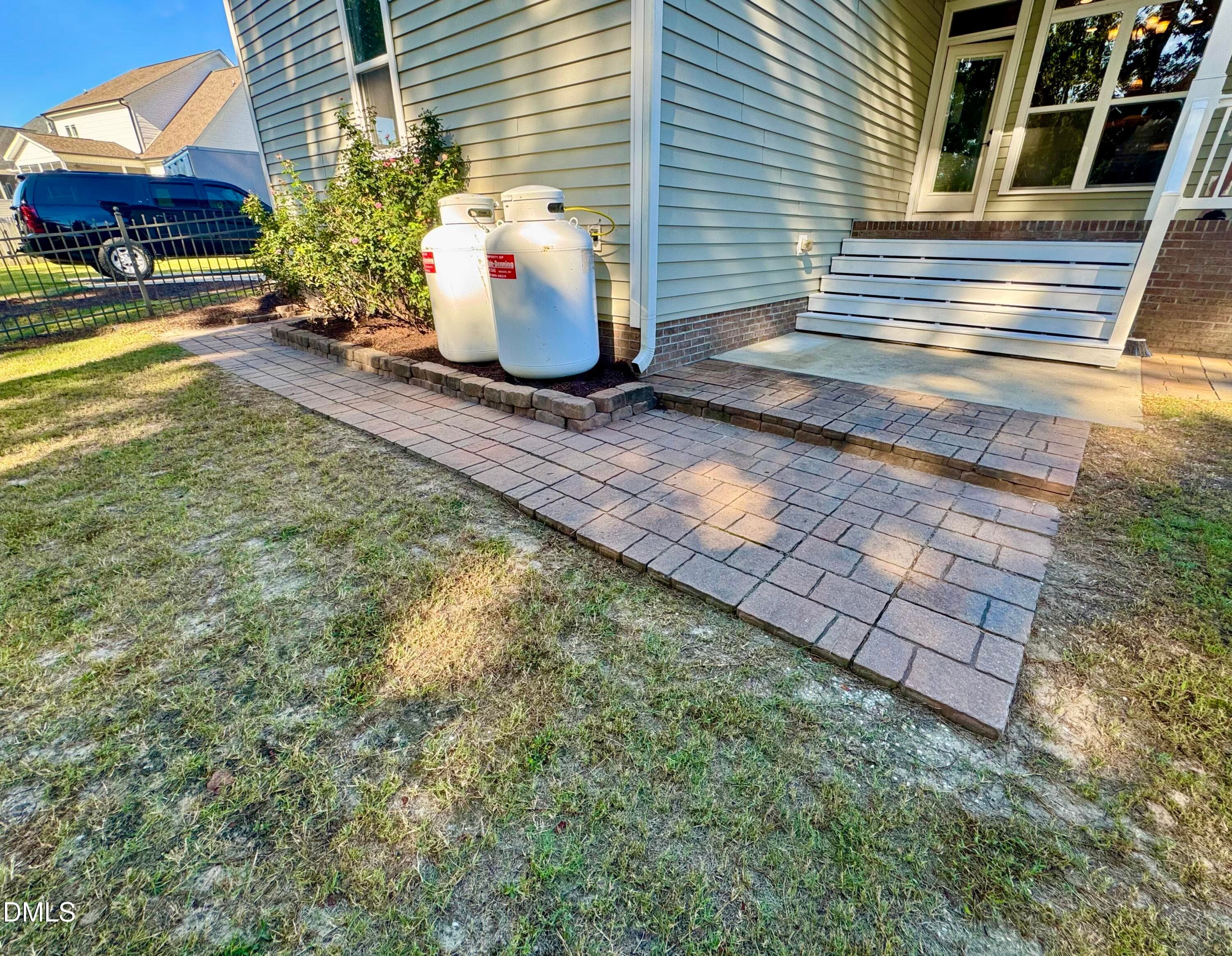 pic paver patio and steps - 136 Kenneth Lane, Willow Springs, NC 27592, Willow Springs