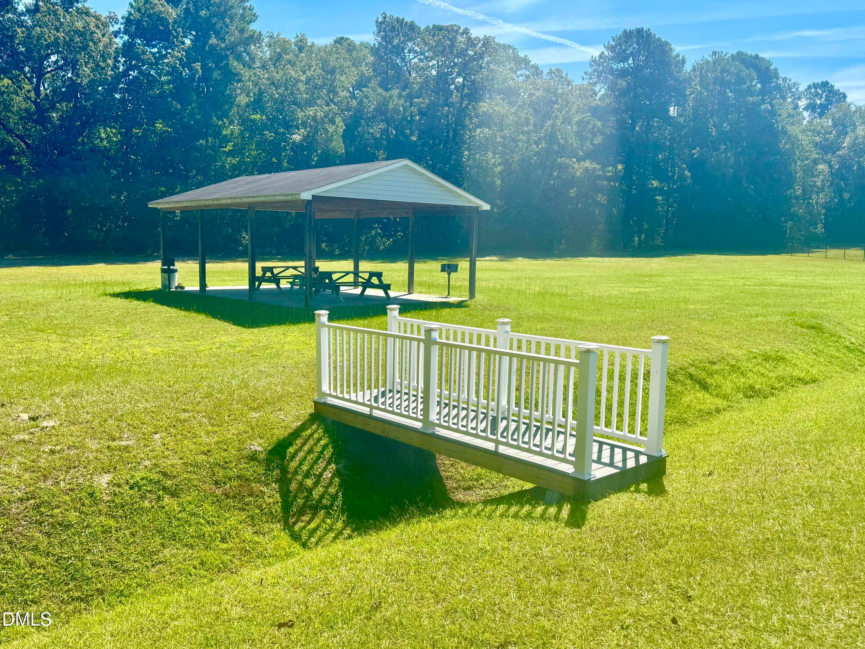 pic picnic tables and pavilion - 136 Kenneth Lane, Willow Springs, NC 27592, Willow Springs