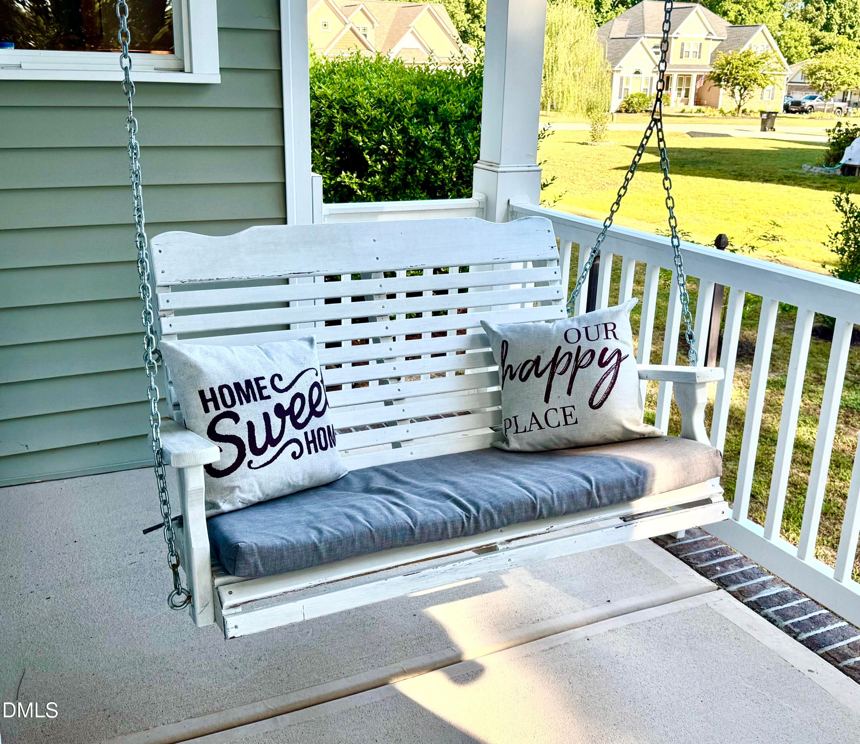 pic porch swing - 136 Kenneth Lane, Willow Springs, NC 27592, Willow Springs