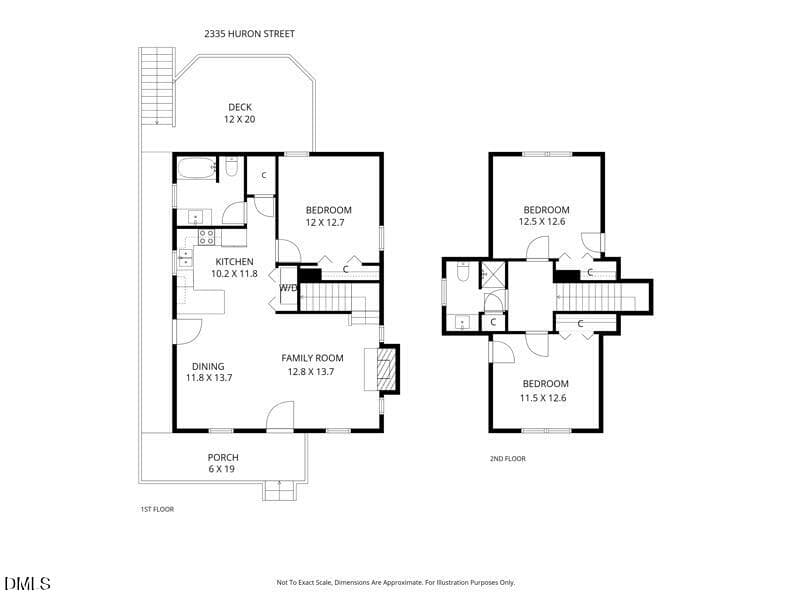 Floor Plan Huron - 2335 Huron Street, Durham, NC 27707, Durham