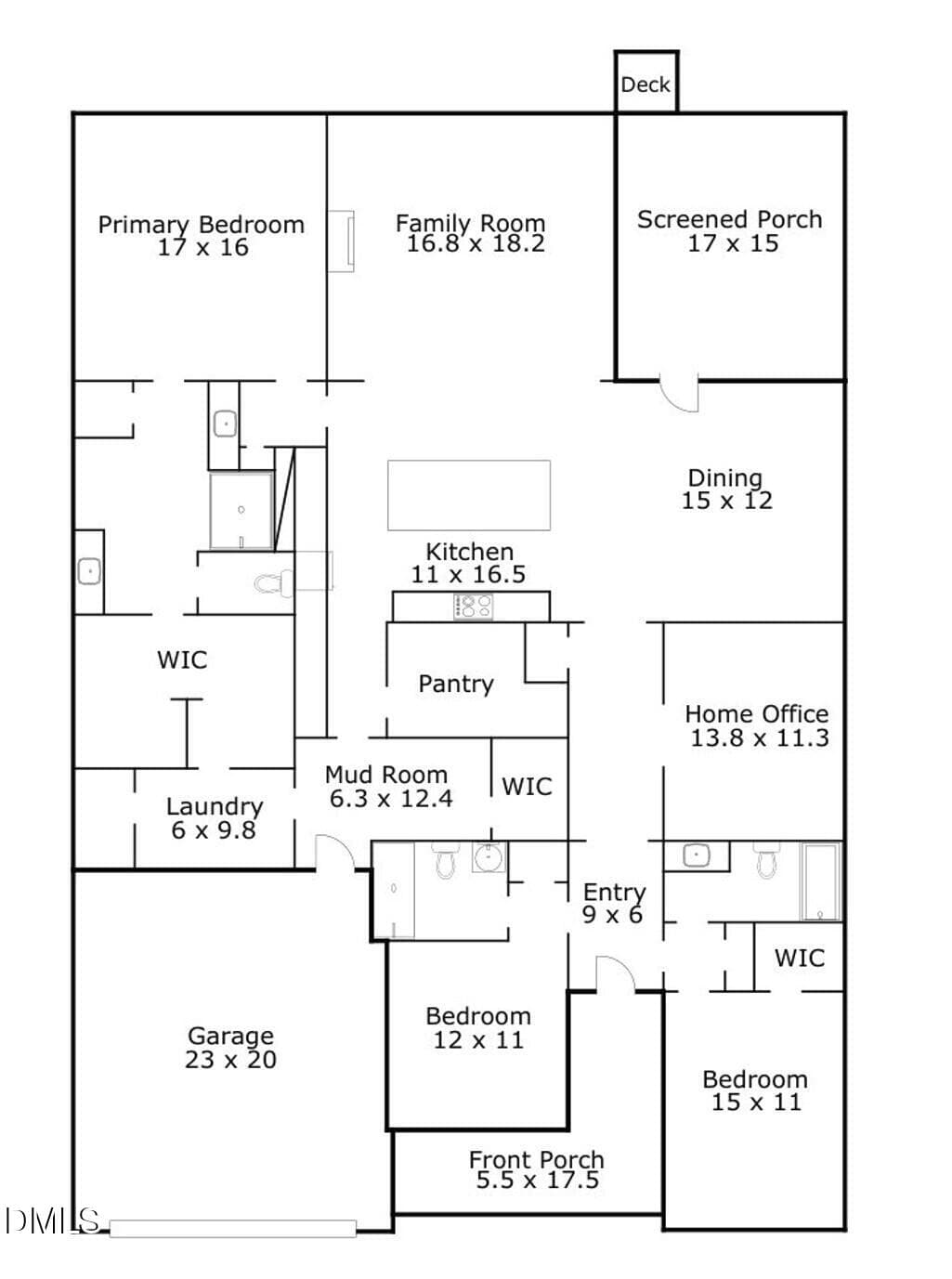 Floorplan - 150 English Violet Lane, Raleigh, NC 27610, Raleigh