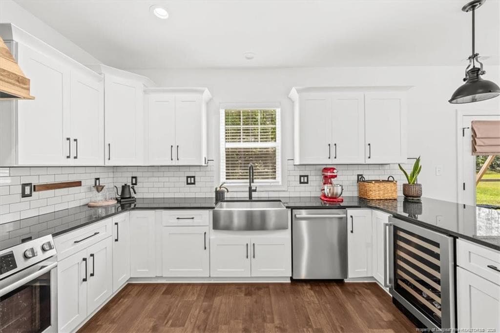 Kitchen with View of the Back Yard - 123 Sears Drive, Cameron, NC 28326