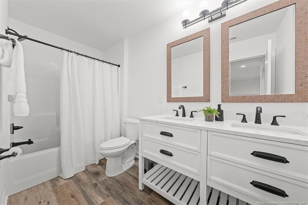 Second Floor Bathroom with Double Vanity - 123 Sears Drive, Cameron, NC 28326