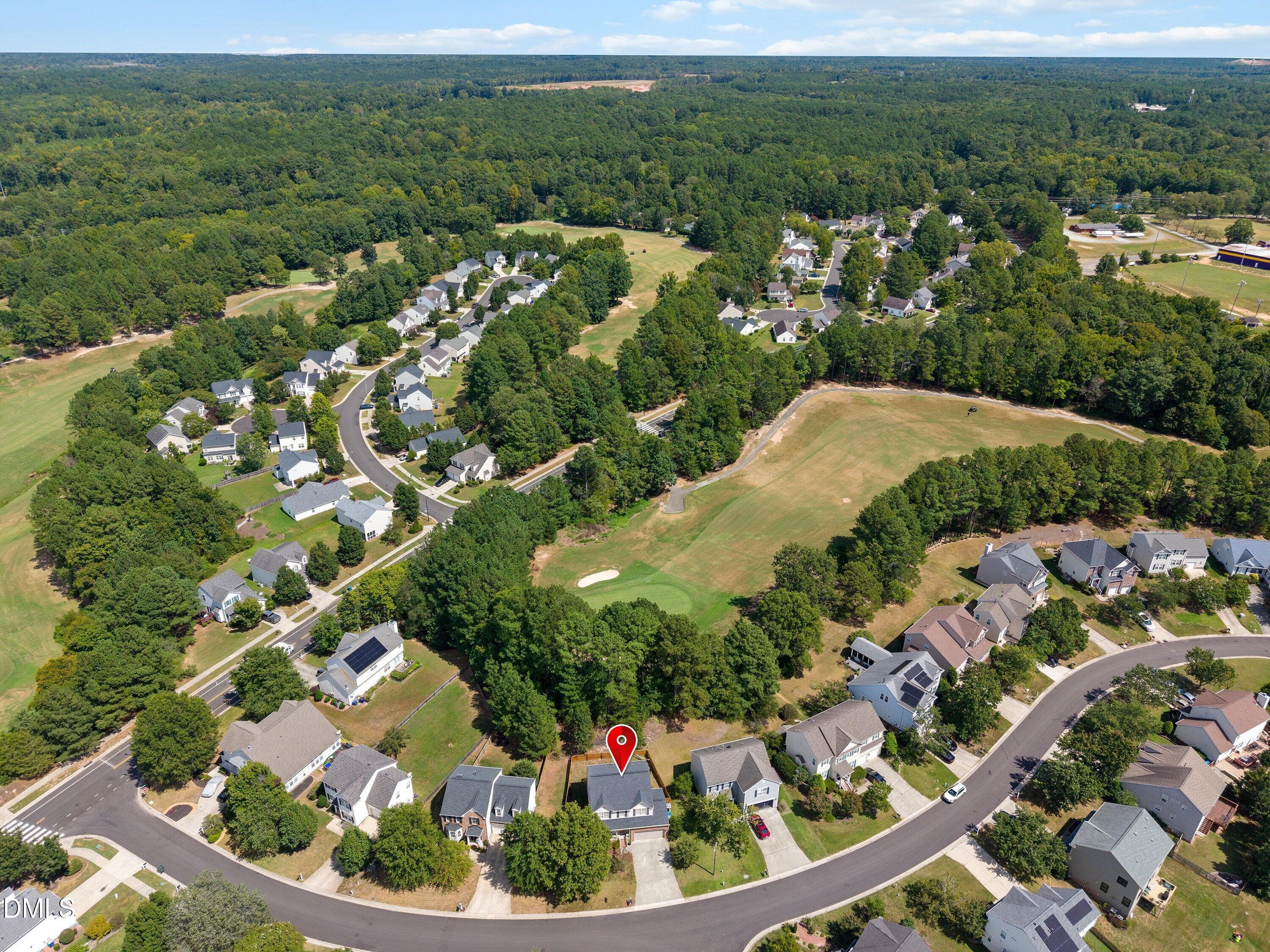 aerial-culdesac street - 107 Stoney Drive, Durham, NC 27703, Durham
