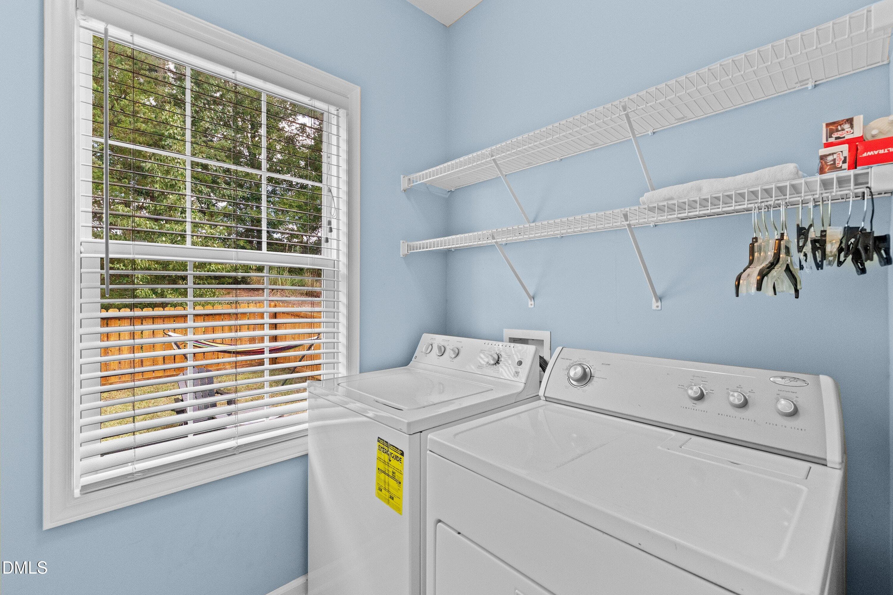 Laundry with shelfs & view - 107 Stoney Drive, Durham, NC 27703, Durham