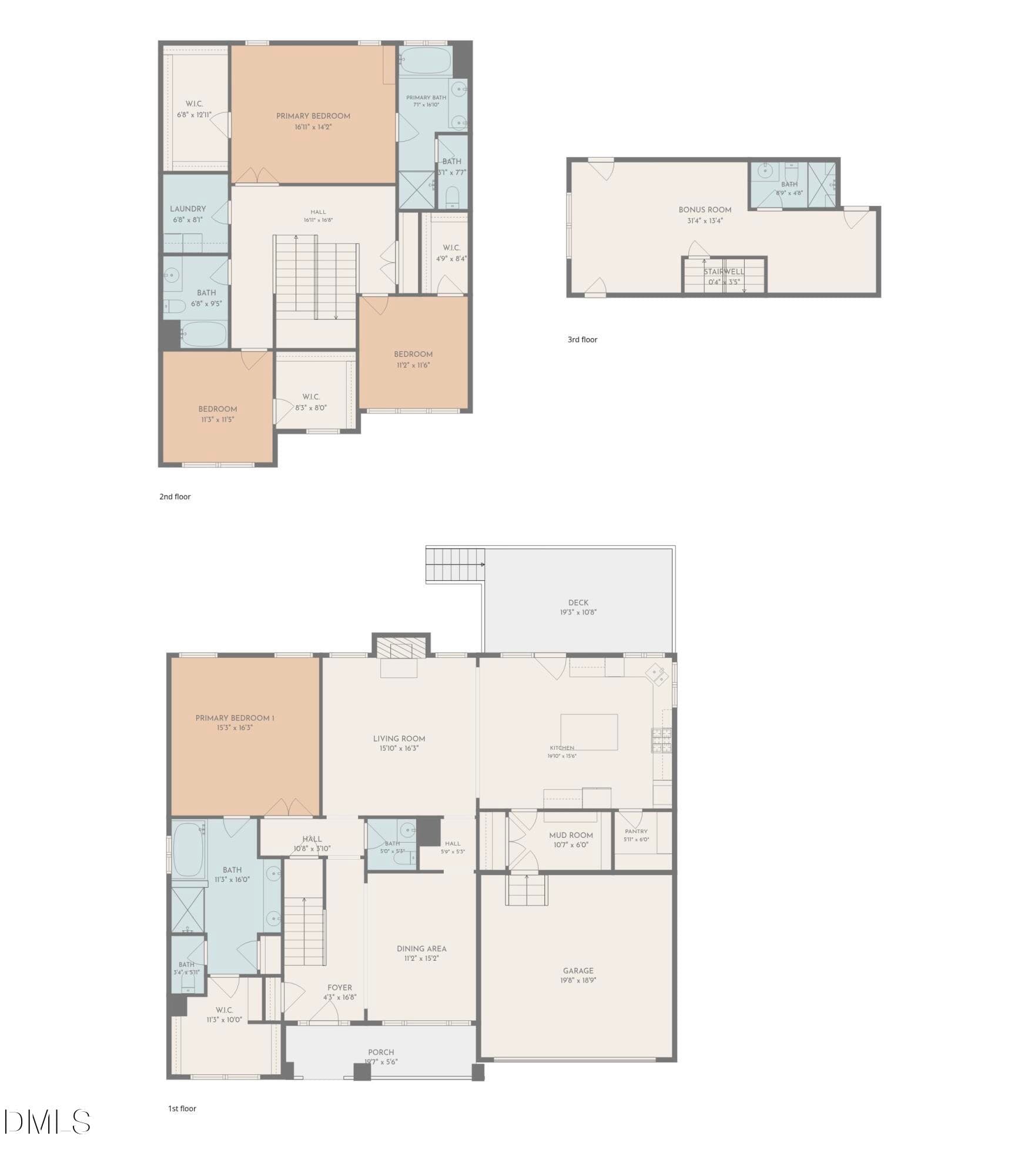 Floor Plans - 1804 Yates Wheel Way, Raleigh, NC 27606, Raleigh