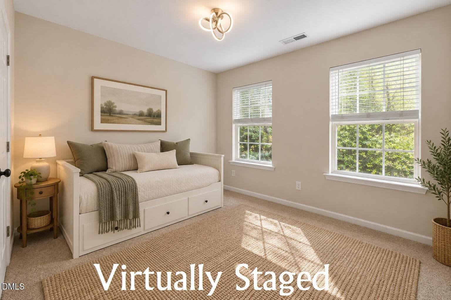 Guest bedroom #3 - virtually staged - 1327 Legacy Greene Avenue, Wake Forest, NC 27587, Wake Forest