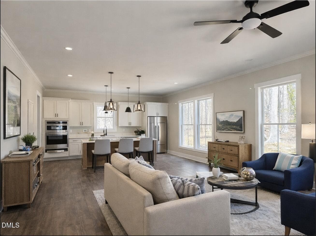 Living/Kitchen (Finished) - 35 Eagle Drive, Durham, NC 27712, Durham