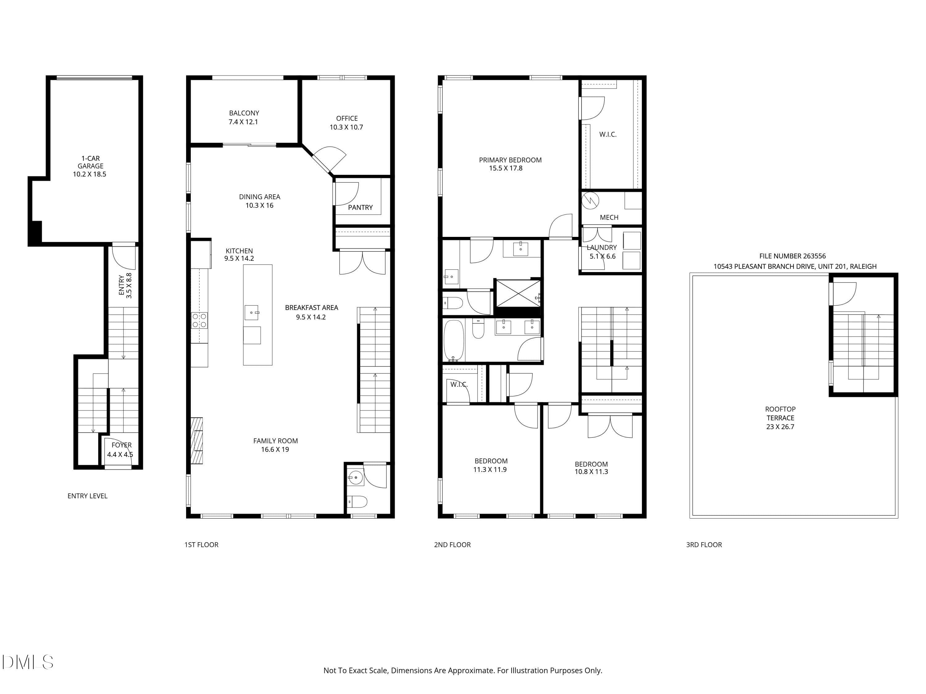 263556_floorplan - 10543 Pleasant Branch Drive, Raleigh, NC 27614, Raleigh