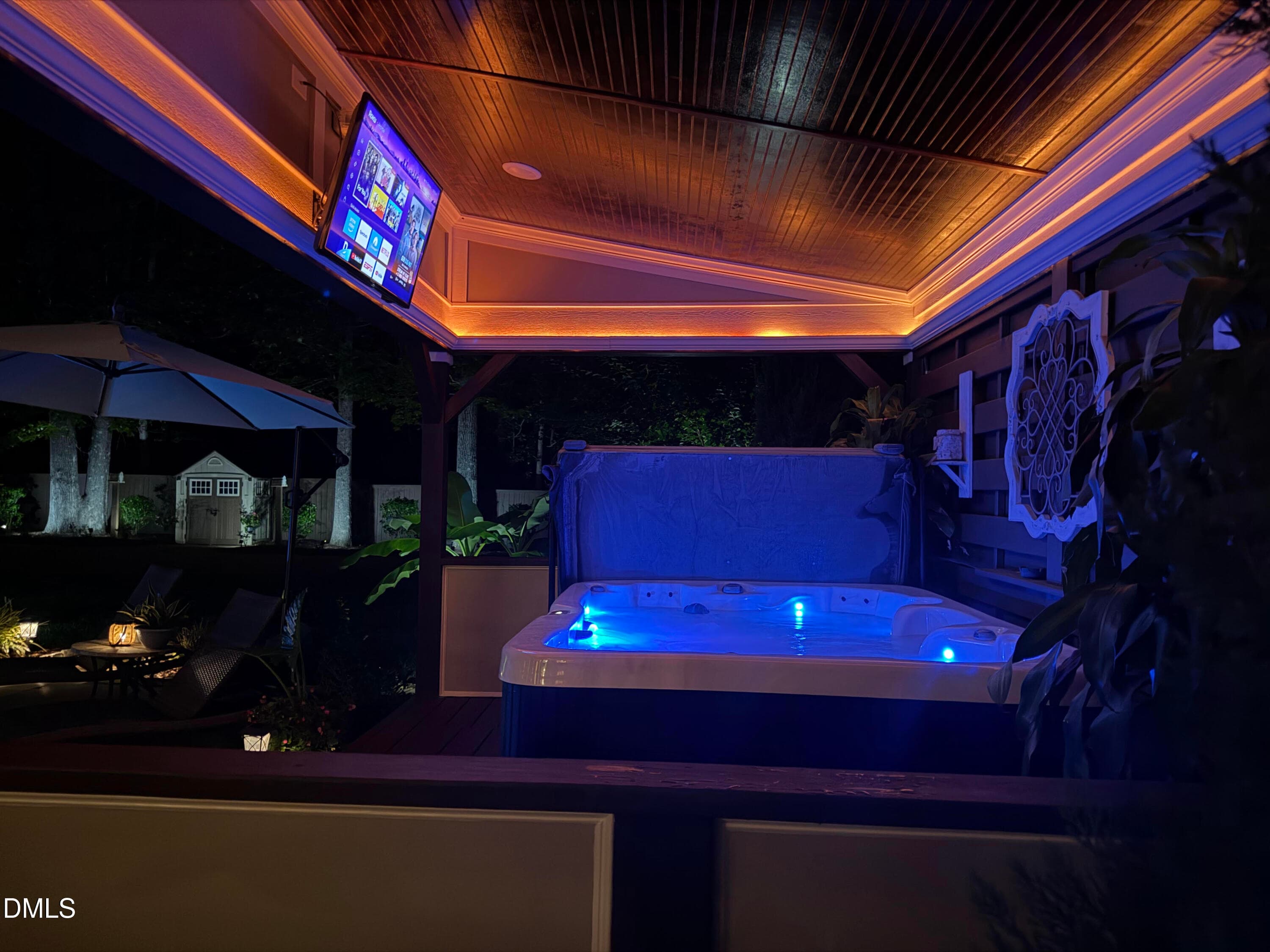 Hot Tub with Tv - 16021 New Light Road, Wake Forest, NC 27587, Wake Forest