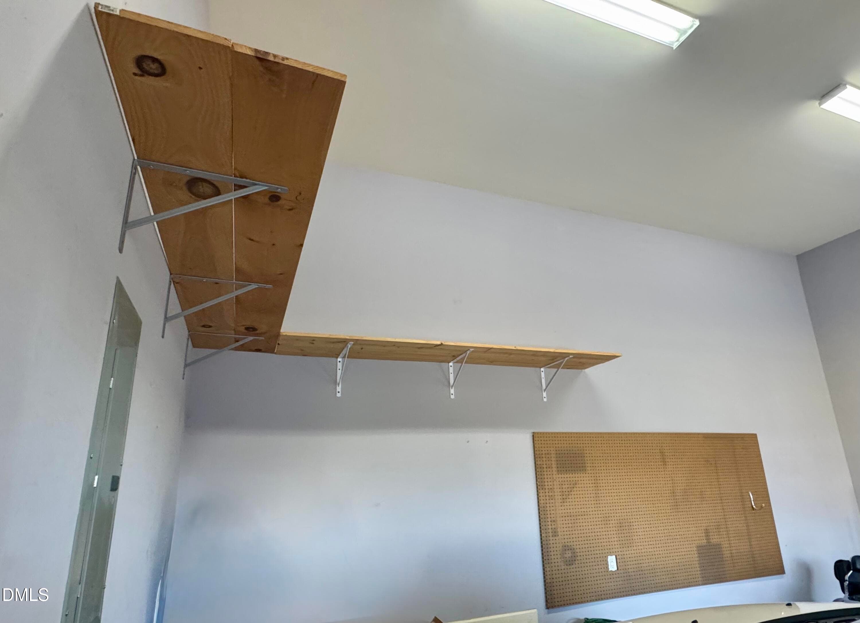 pic garage shelves - 136 Kenneth Lane, Willow Springs, NC 27592, Willow Springs