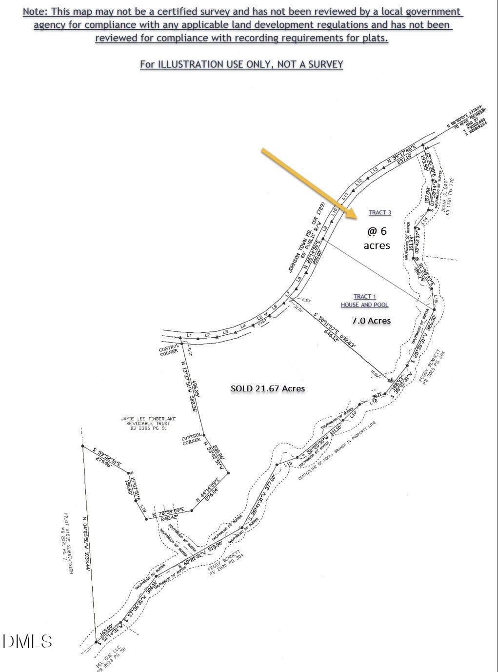 about 6.0 ACRES - 0 Johnson Town Road, Zebulon, NC 27597, Zebulon