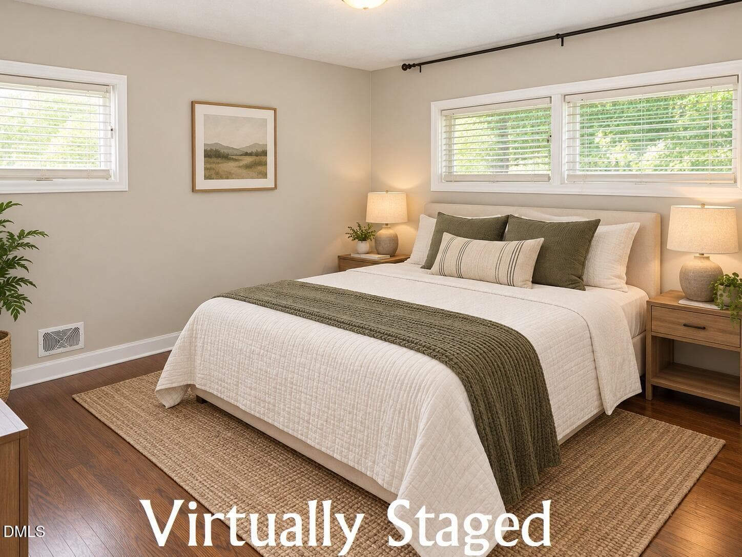 Primary bedroom - virtually staged - 415 N Cheatham Street, Franklinton, NC 27525, Franklinton