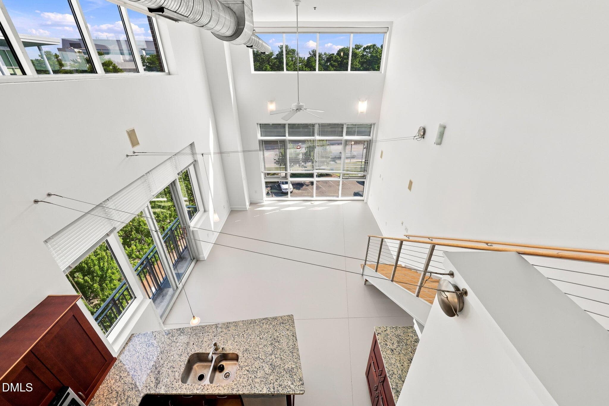 Loft looking down to kitchen FR - 2608 Erwin Road 402, Durham, NC 27705, Durham