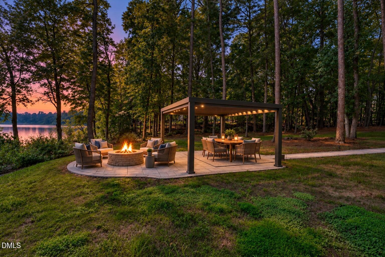 Briarglen Pergola and Firepit - 4521 Briarglen Lane, Holly Springs, NC 27540, Holly Springs