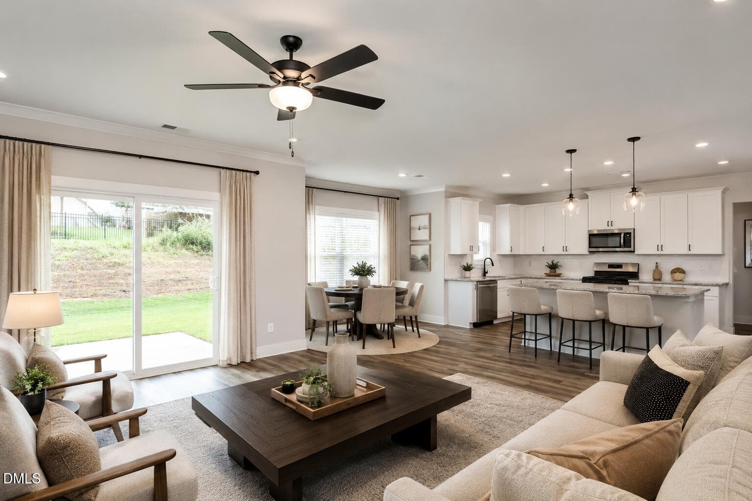 Craven living room and kitchen - 224 Custer Drive, Mebane, NC 27302, Mebane