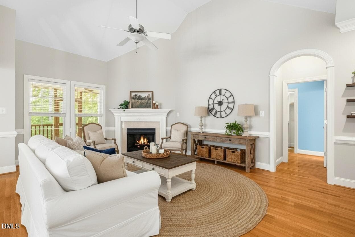 Digital staging Living - 99 Wood Green Drive, Wendell, NC 27591, Wendell