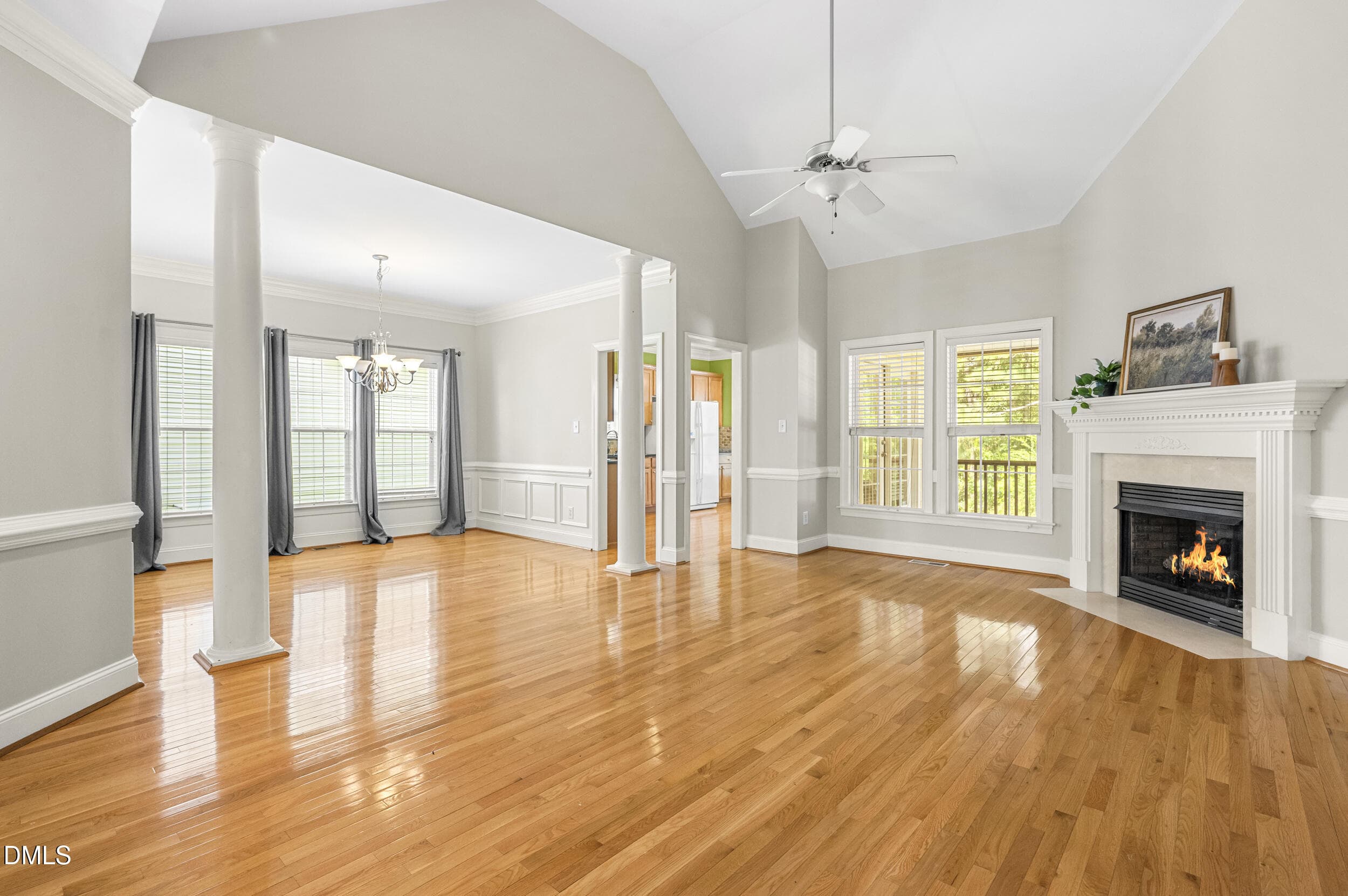 living and dining - 99 Wood Green Drive, Wendell, NC 27591, Wendell