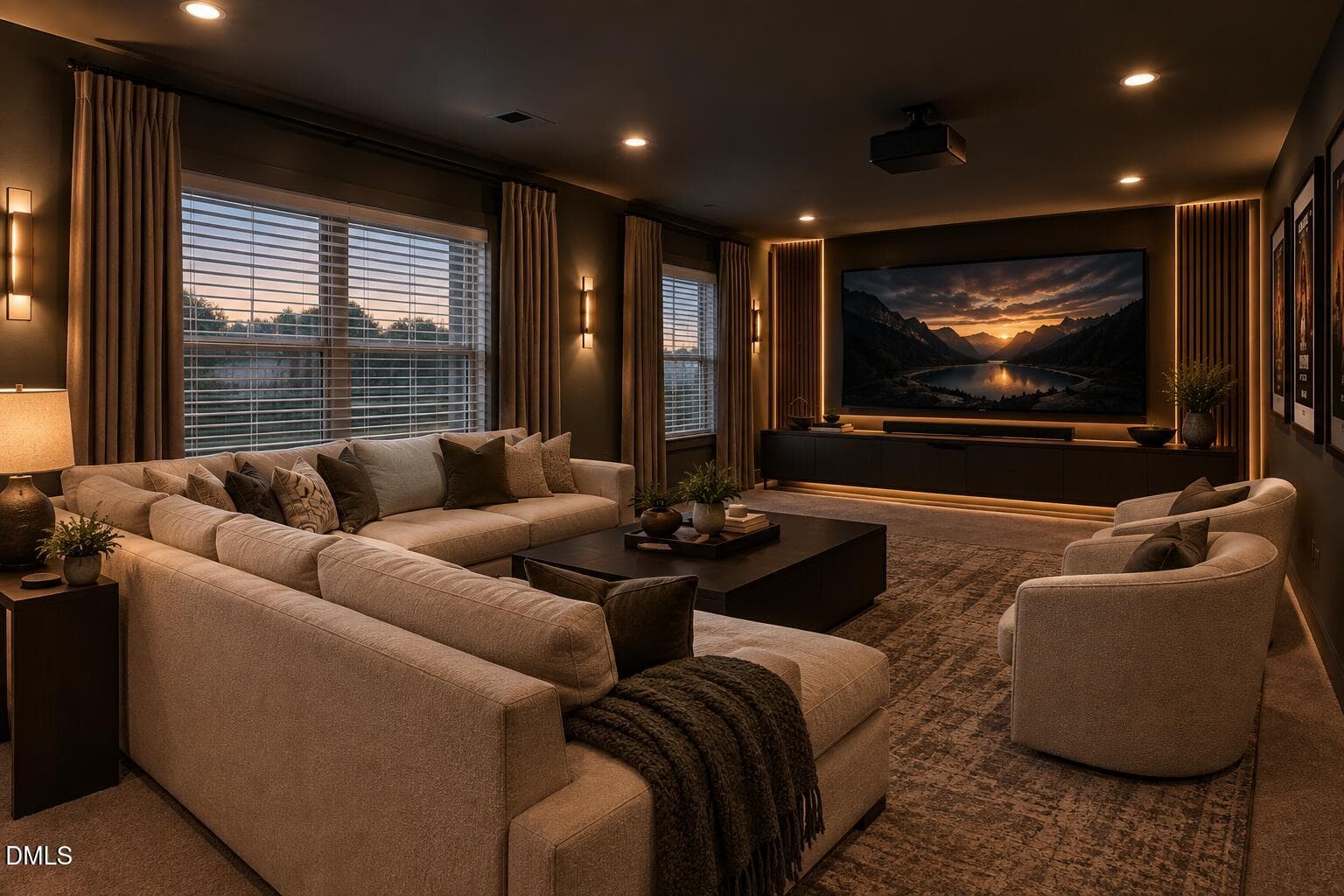 Rolen bonus room (theater room) - 220 Custer Drive, Mebane, NC 27302, Mebane