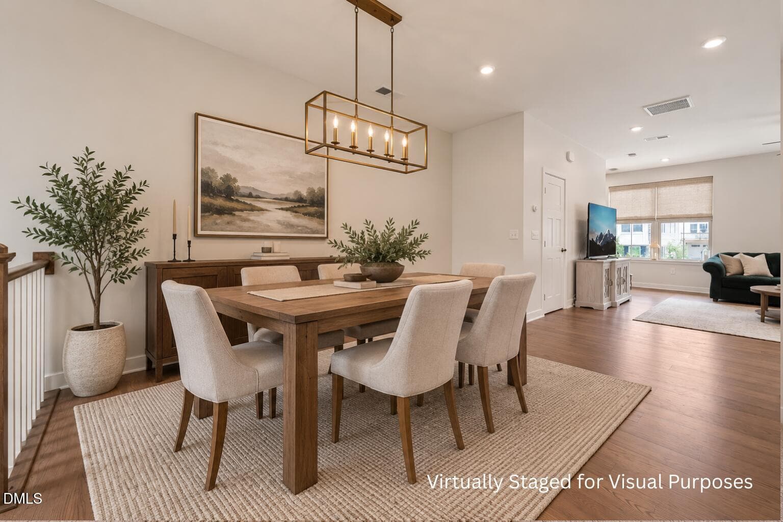Dining Room - Virtually Staged - 720 Channing Park Circle, Cary, NC 27519, Cary