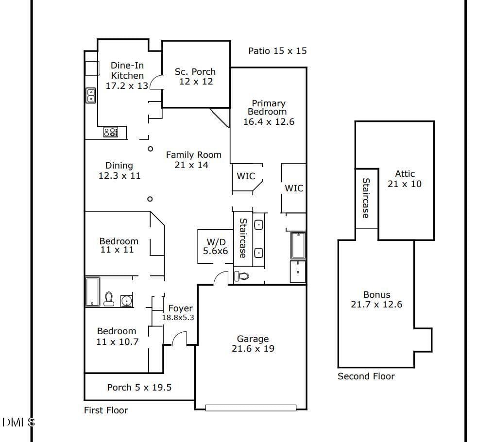 Floor Plan Image 99 Wood Green - 99 Wood Green Drive, Wendell, NC 27591, Wendell