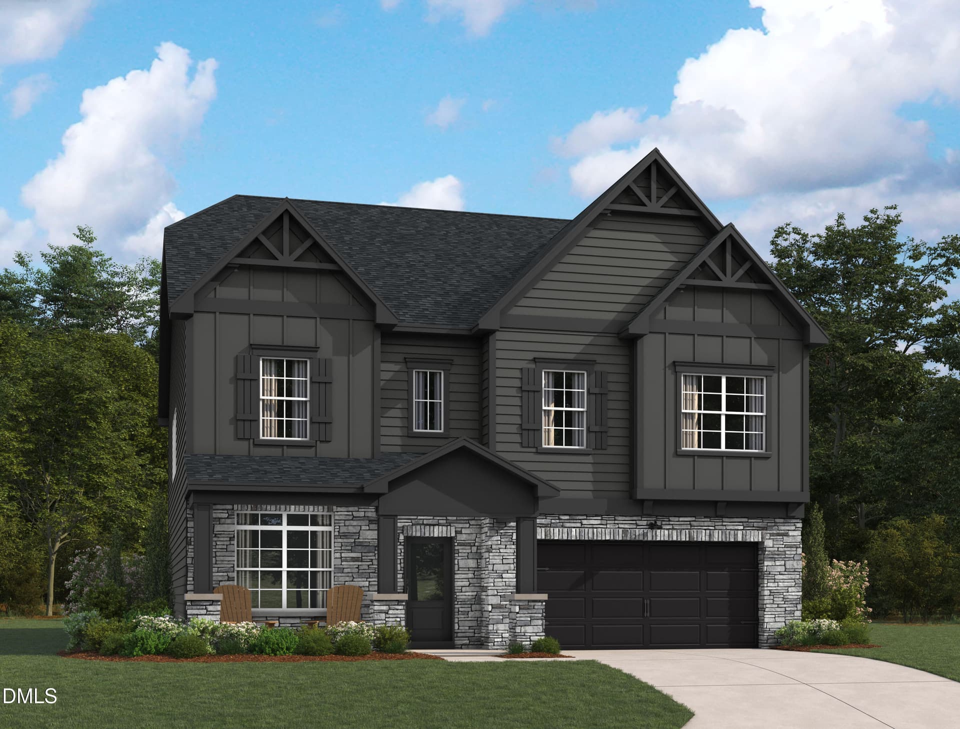 ROW2_ 110_Madison C_18_Ext rendering - 4221 Avaruth Lane 110, Fuquay Varina, NC 27526