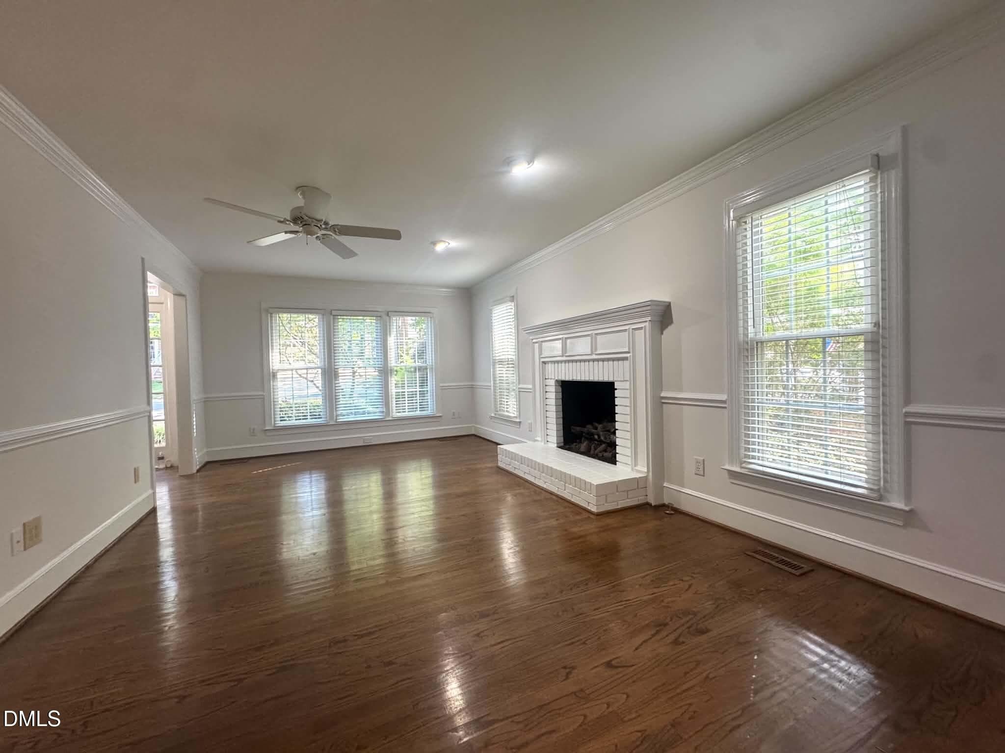 Living room to fireplace - 2269 Brisbayne Circle, Raleigh, NC 27615, Raleigh