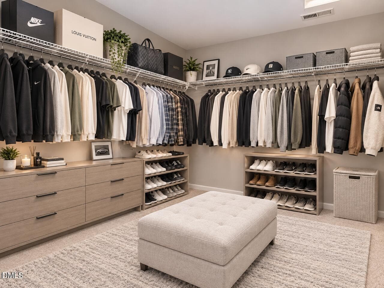 primary closet virtually staged - 1444 Padstone Drive, Apex, NC 27502, Apex