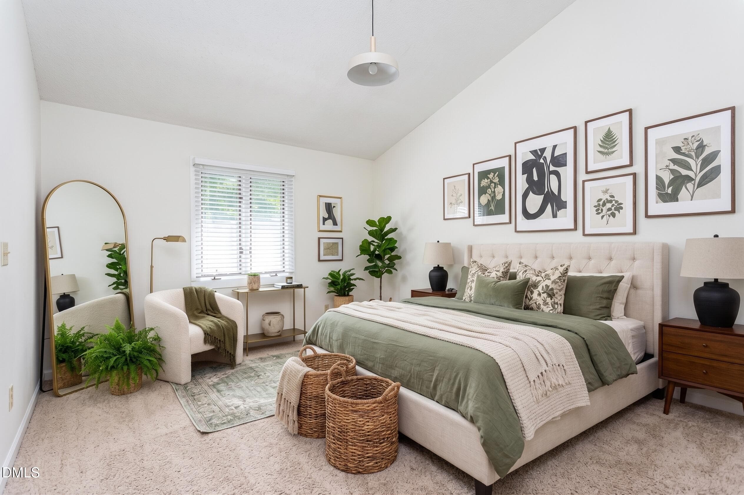 Upstairs Bedroom Virtually Staged - 3602 Top Of The Pines Court, Raleigh, NC 27604, Raleigh