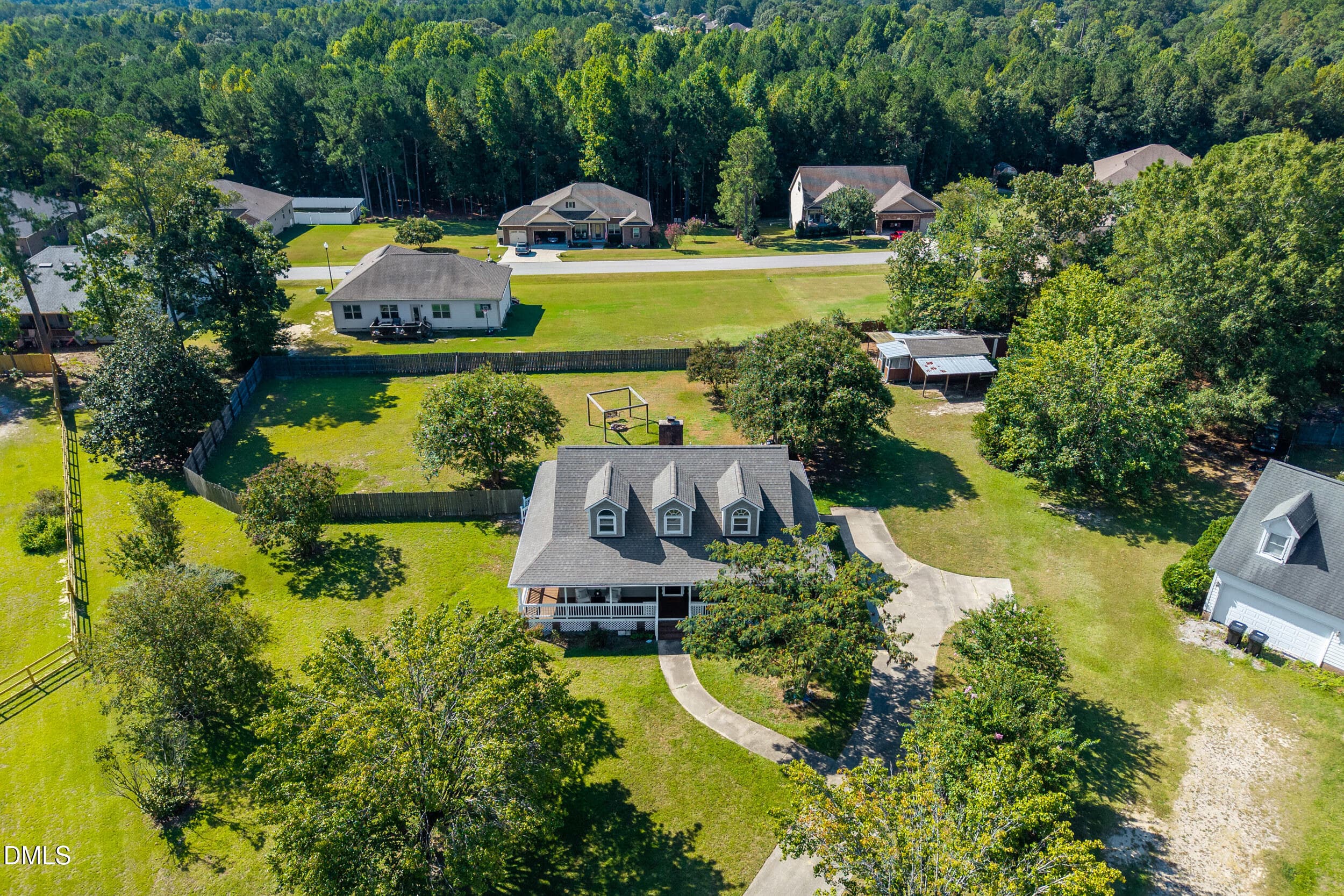 35 -3008 red cir, drone, exterior - 3008 Red Circle, Willow Springs, NC 27592, Willow Springs