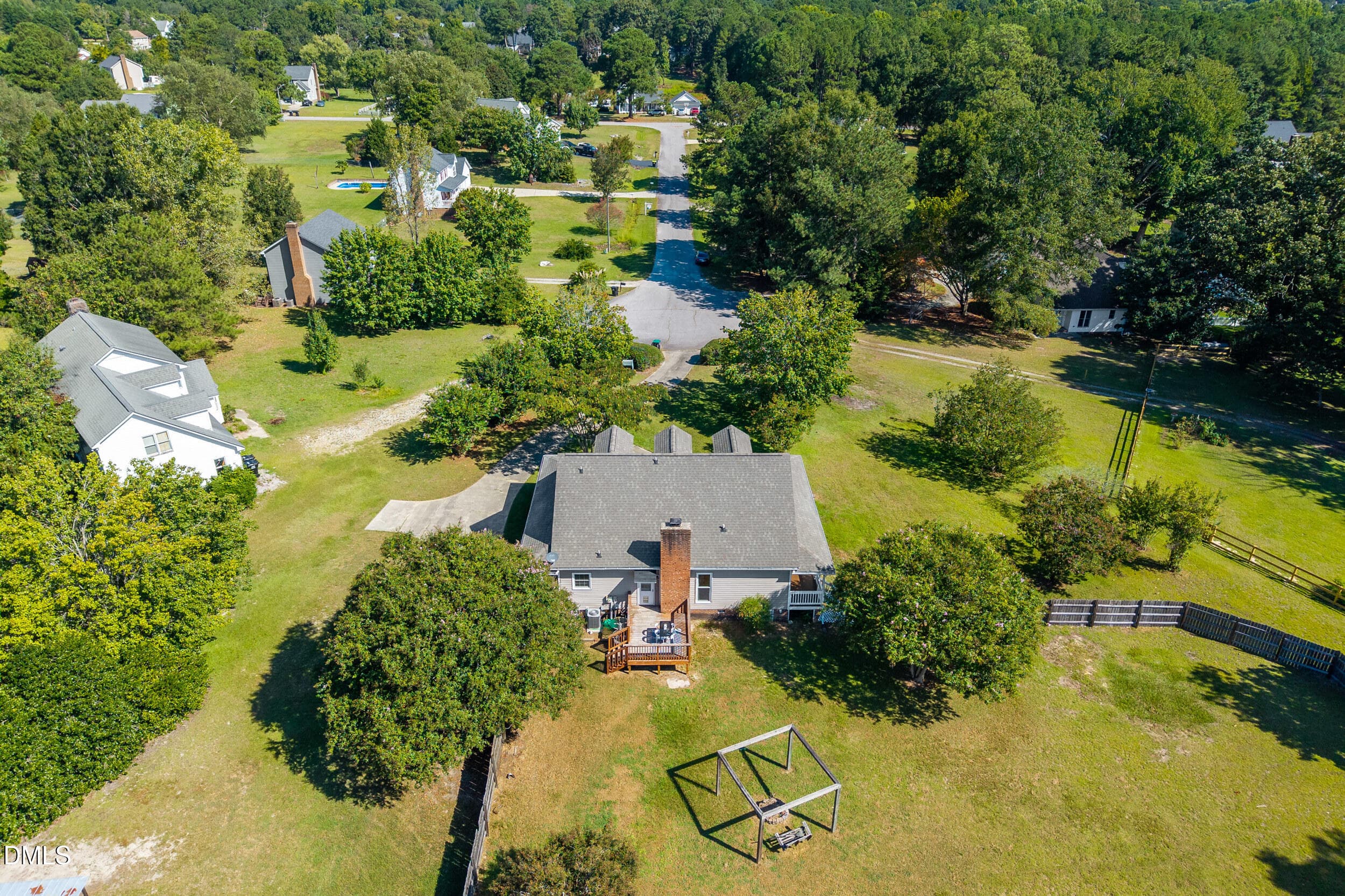 37 -3008 red cir, drone, exterior - 3008 Red Circle, Willow Springs, NC 27592, Willow Springs