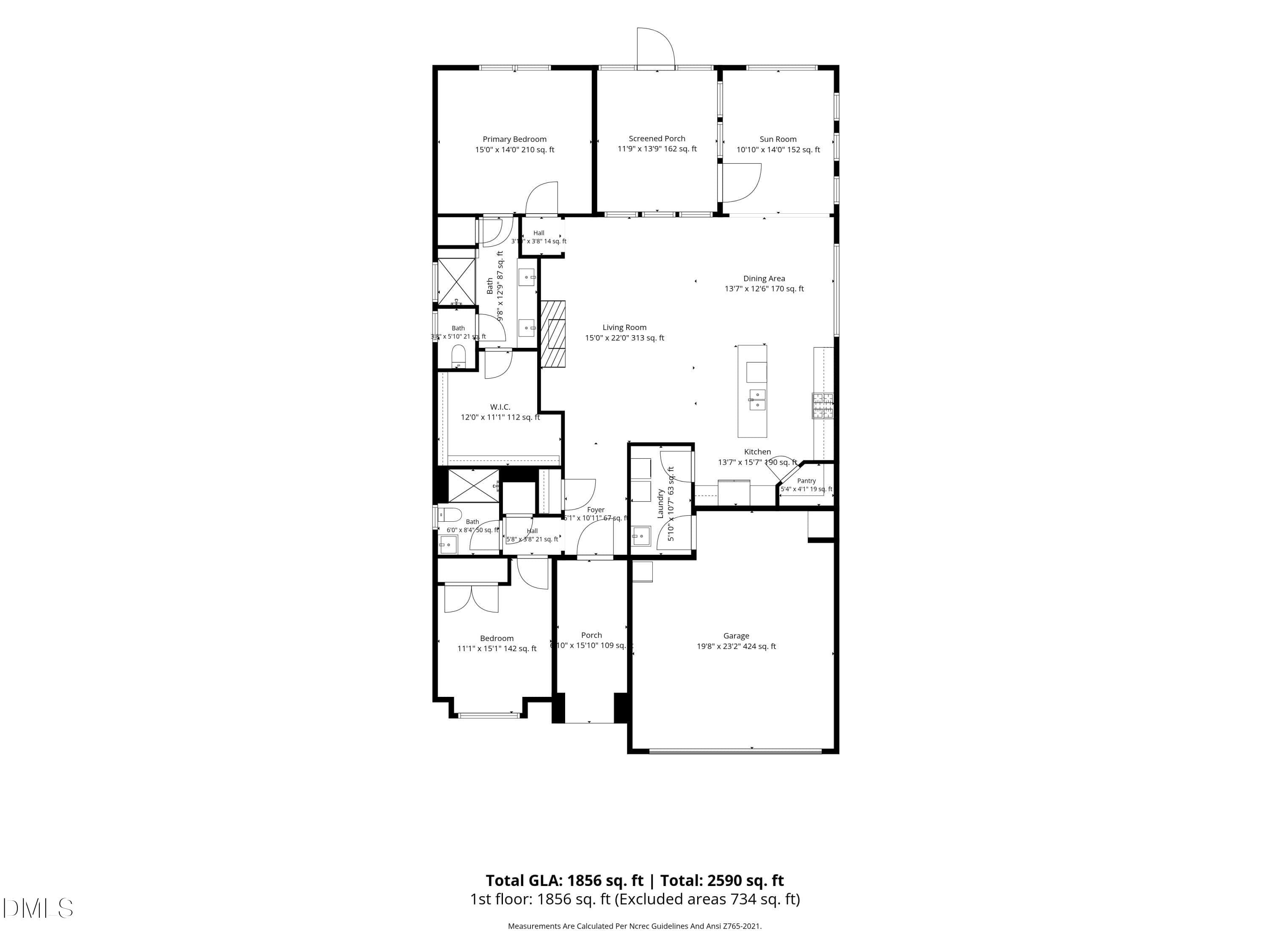 Floor plan - 1006 Athena Dr - 1006 Athena Drive, Durham, NC 27703, Durham