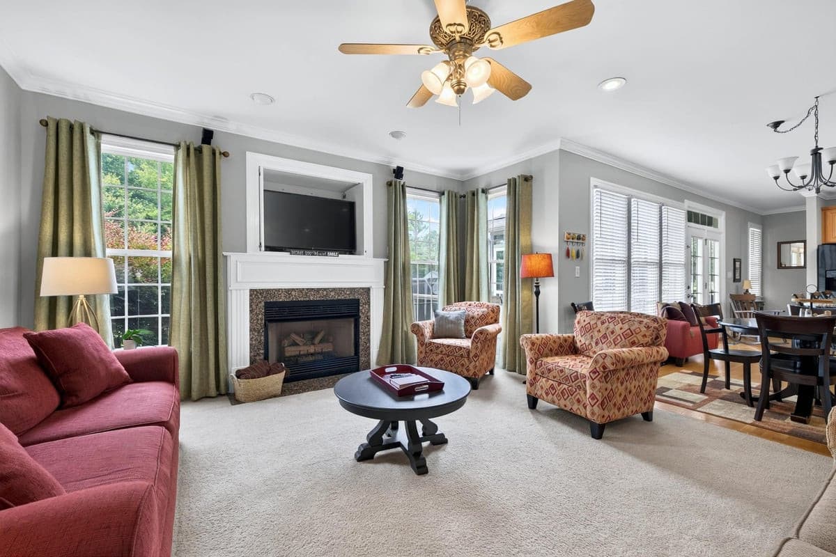 Great room open to kitchen - 3024 Whitehart Lane, Raleigh, NC 27606, Raleigh