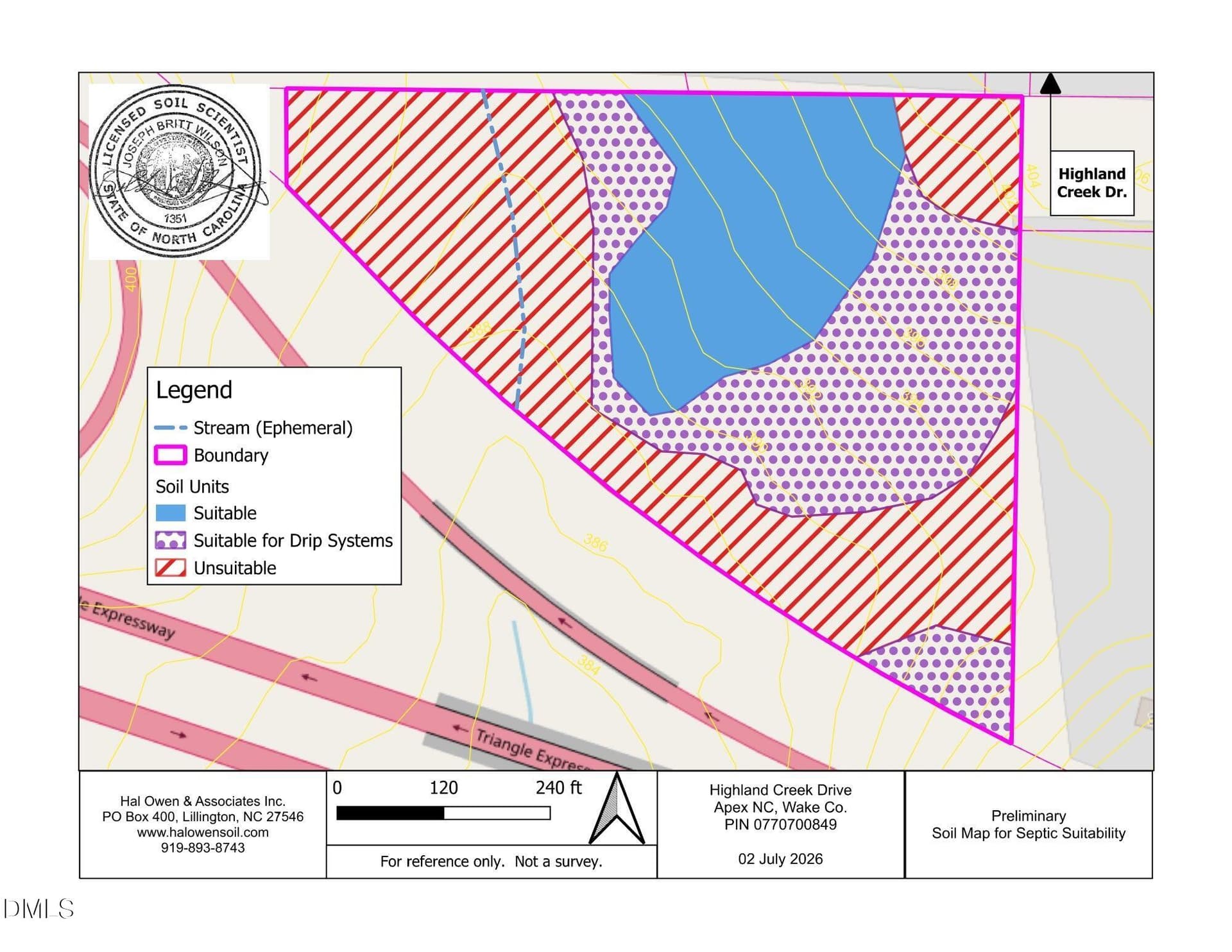 Suitable Soil Map - 0 Ten Ten Road, Apex, NC 27539