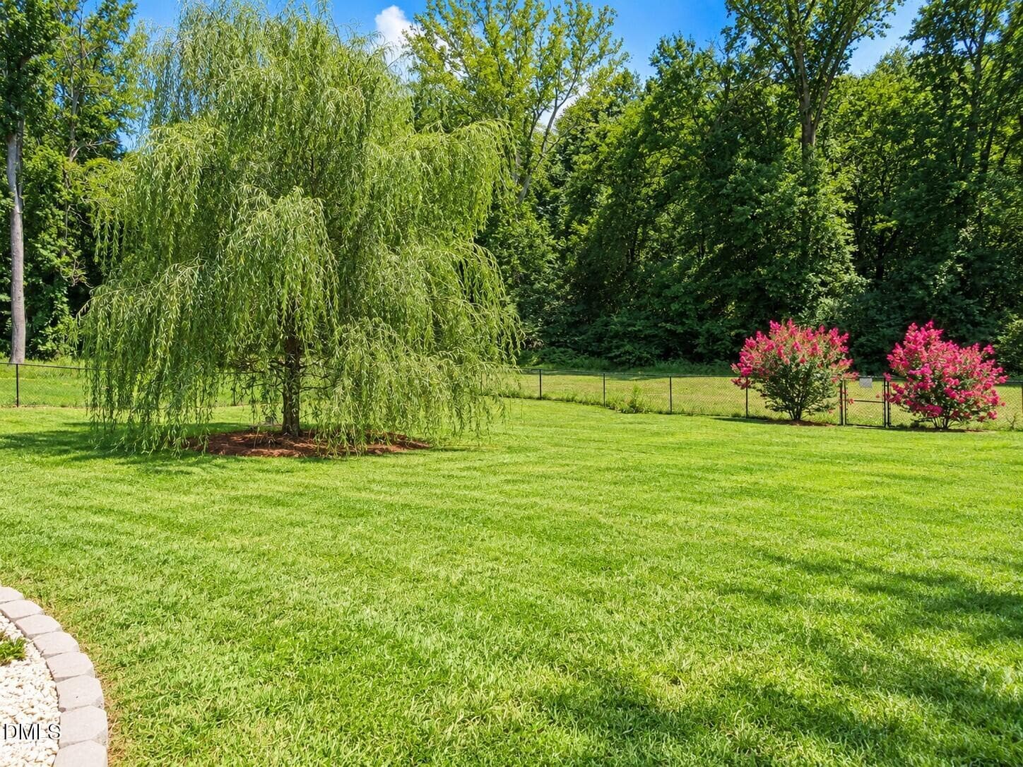 Fenced backyard - 104 Woodbine Drive, Louisburg, NC 27549, Louisburg