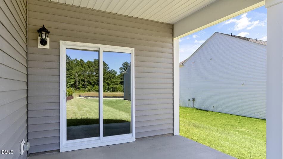 REAR COVERED PATIO - 35 Babbling Brook Drive, Fuquay Varina, NC 27526
