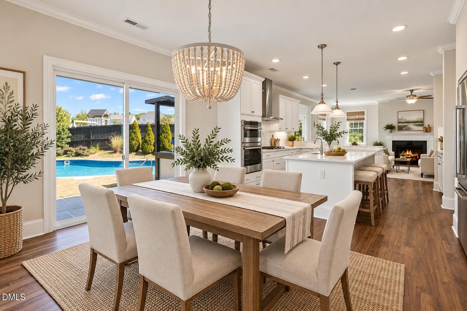 Dining area 1 (Virtually Staged) - 2928 Thurman Dairy Lp, Wake Forest, NC 27587